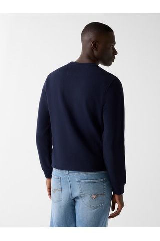 Guess M6rq08kcn01 Cn Ls Basic Erkek Sweatshirt Lacivert