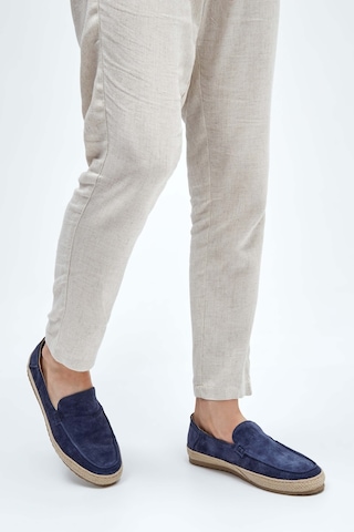 Brunos Erkek Hakiki Deri Lacivert Loafer Ayakkabı 982 Ld251 Erk Ayk Y23 Navy Suede Lacivert