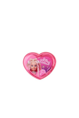 Barbie Pembe Şirin Kalp Şekilli Kalemtıraş Kalemtraş K