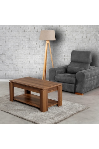 Shelf Orta Sehpa Ceviz / Dikdörtgen Orta Sehpa