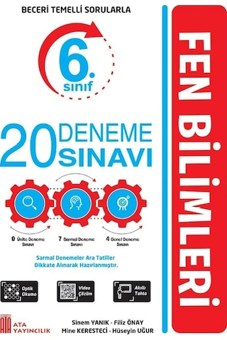 Ata 6.sınıf Türkçe-matematik-fen Bilimleri-sosyal Bilgiler Deneme Seti