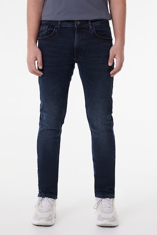 Lee Luke Slim Fit Dar Kesim Düşük Bel Koyu Mavi Esnek Jean Kot Pantolon Stone
