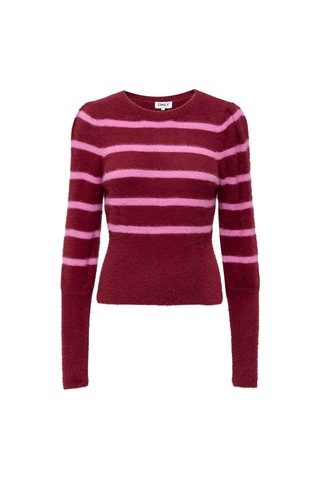 Only Onlpıumo Ls Puff Strıpe O-neck Cc Knt Kırmızı15324211 Kırmızı