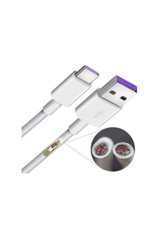 Huawei Super Charge Type-C 5 Amper Usb Kablo Adaptör