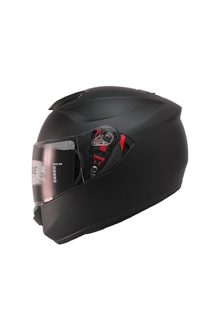 Free M CE Sertifikalı Güneş Vizörlü Full Face Motosiklet Kaskı Mat Siyah