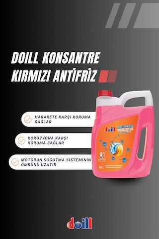 Doill G12 Konsantre Saf Kırmızı Organik Antifriz 3 L
