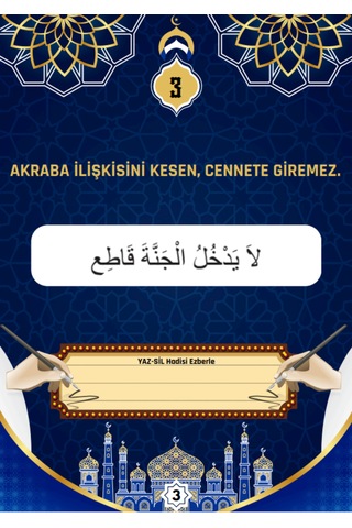 40 Hadis Ezberleme Yaz-sil Kitabı