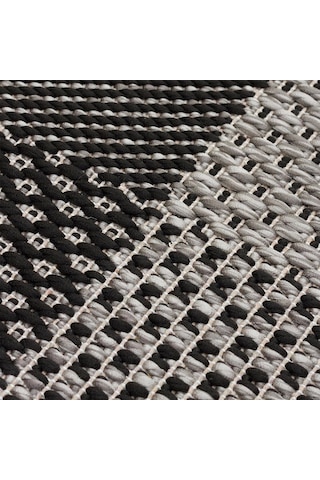 Eko Halı Mono Mno 01 Dark Grey Kaymaz Tabanlı Kilim