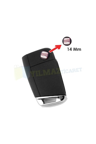 Seat Metal Alaşım Anahtarlık Logo Amblem 14mm Anahtarlık Değildir