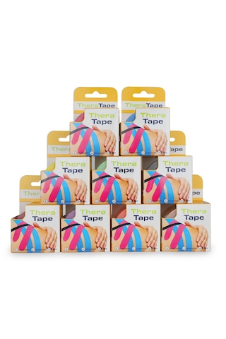 Thera Tape Kinesio Sporcu Ağrı Bandı Kinesiology Kırmı 5 Cm X 5 M