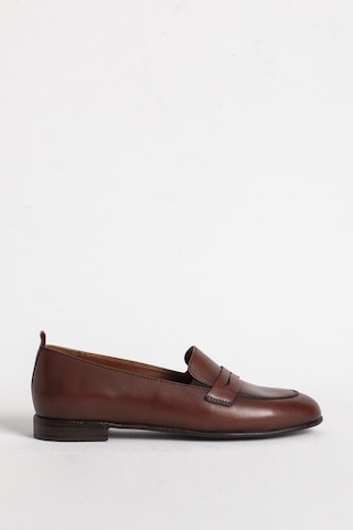 Dericlub Kadın Gerçek Deri Loafer Br 04037 Taba
