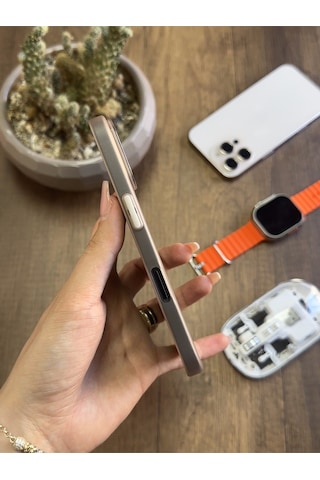 Apple iPhone 16 Plus Uyumlu Süper İnce Mat Ultra Thin Silikon Kılıf Çöl