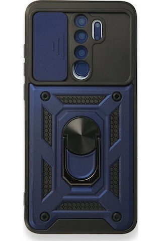 Nihcase Xiaomi Redmi Note 8 Pro Kılıf Magnetik Standlı Kamera Korumalı Slide Sürgülü Cover Kapak