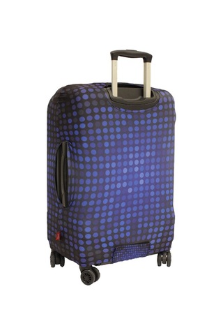 My Saraciye 19 Valiz Kılıfı, Bavul Kılıfı - Mavi Puantiye 19