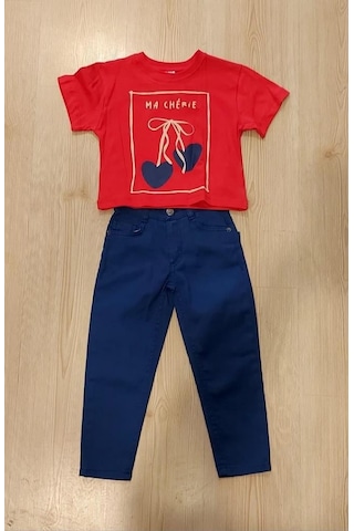 Dmb Kids Kız Pantalon Takım 25ydmb06180498 Kırmızı