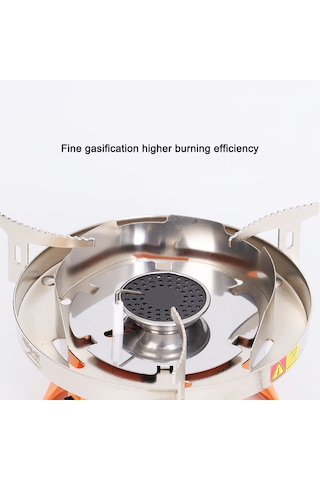 Kosona Outdoor Camping Gazlı Ocak, Rüzgar Engeli Ve 1800w Güçlü, Taşınabilir Çadır Çalışma Aleti, Inox Ve Alüminyum Malzeme Çok Renkli