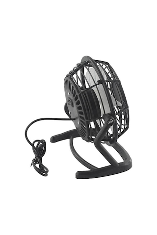 Masaüstü Usb Mini Fan - Taşınabilir Usb Vantilatör - Plastik - Siyah