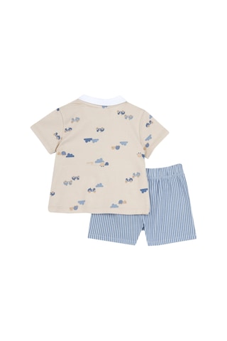 Chicco Takım / T-shirt+pantalon 09073864000000 000060 Lıght Natural Çok Renkli