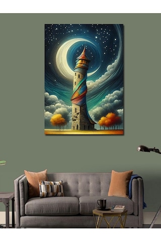 Kanvas Tablo Yağmur Altındaki Kız Çocuğu 70cmx100cm
