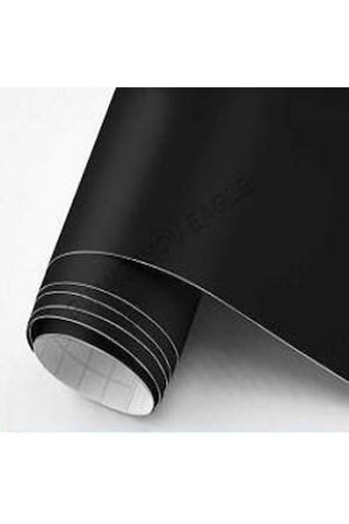 Mat Siyah Yapışkanlı Kaplama Folyosu 122 Cm X 9 Mt