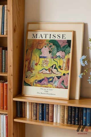 Matisse Joy Of Life, Ahşap Çerçeveli Duvar Tablosu - Modern Ev Dekorasyonu