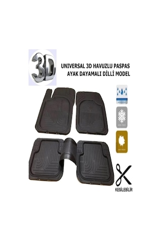 Tüm Araçlara Uyumlu Koku Kayma Yapmaz 3D Havuz Paspas