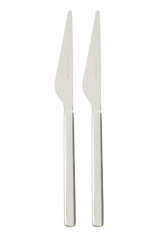 Mudo Home New Premıum Steel 2'li Yemek Bıçağı Gümüş