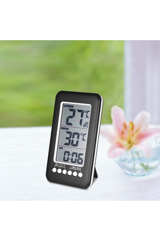 Tenfowee Kablosuz İç/dış Sıcaklık Saati - Büyük Lcd Ekranlı, Duvar & Masa Üstü Kullanım İçin