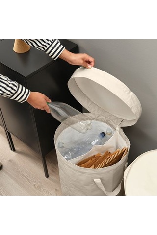 Ikea Dımpa Atık Ayırma Torbası, Açık Gri-bej, 50 Lt
