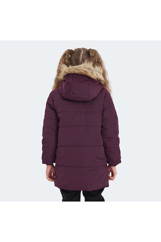 Slazenger CAMELIA Çocuk Kapüşonlu Mor Mont & Kaban
