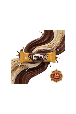 Afia İkitat Kakao Krema Dolgulu Bisküvi 24x75 Gr