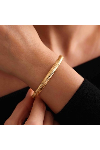 Altın Hediyelik Bilezik Desenli T12939