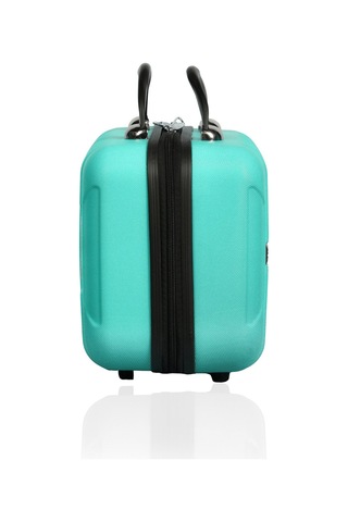 Polo&sky Mars Model Su Yeşili Renk Abs Makyaj Çantası El Valizi