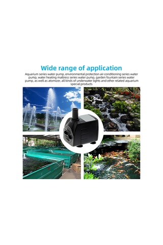 Mufunye Akış Ayarlanabilir, Sessiz Ve Taşınabilir Mini Su Pompası - 600l/h, 1.2m Yükseklik, 10w, 12mm Çıkış