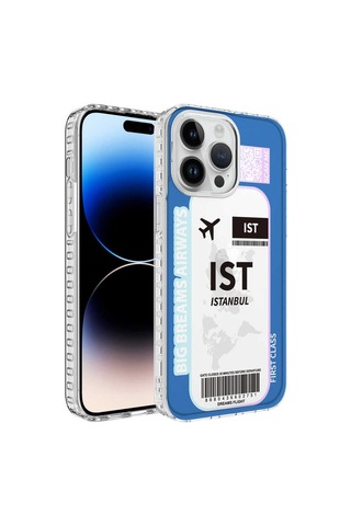 Apple Uyumlu iPhone 12 Pro Airbag Kenarlı Renkli Desenli Silikon Zore Elegans Kapak