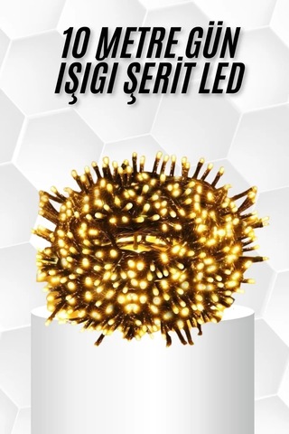 10 Metre Led Işık Gün Işığı Her Ortama Uygun Ampüllü 3344604