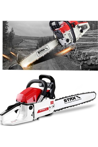 Staxx Benzinli Testere 7.9 Hp 63cc Ağaç Kesme Motoru Zincir