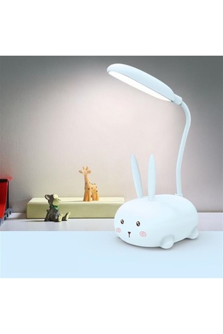 Akrobatik Şarjlı Tavşan Masa Lambası Beyaz