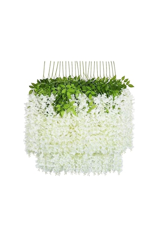 Yapay Sarkan Akasya Çiçeği 100 Cm Beyaz 12 Adet