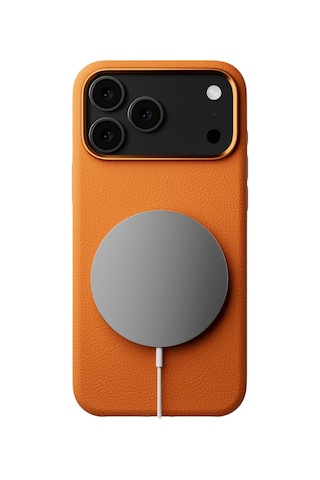 Joko Apple Apple iPhone Uyumlu 17 Pro Wonder Deri Magsafe Kapak - Turuncu - Turuncu