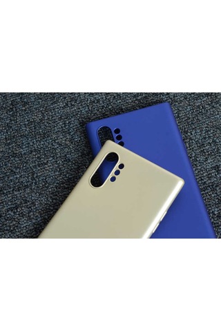 Samsung Galaxy Uyumlu Note 10 Plus Kılıf Zore Premier Silikon Kapak-Siy