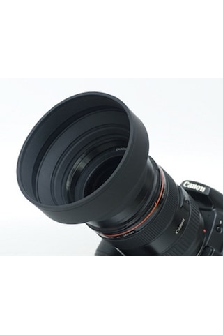 67 MM Üç Kademeli Kauçuk Lens Hood (Parasoley)