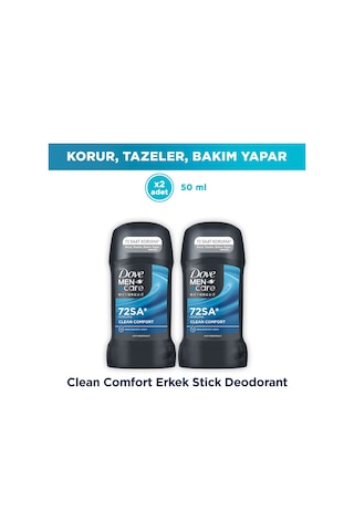 Dove Men +care Erkek Stick Deodorant Clean Comfort 50 Ml X2