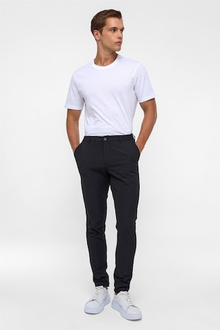 Süvari Siyah Slim Armürlü Jogger Pantolon