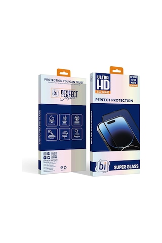 Bi 2,5d Super Glass Mat Apple Uyumlu iPhone , 13/13 Pro/14/16e Ekran Koruyucu