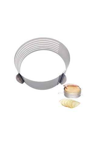 9-12 İnç Kek Kesici Dilimleyici Paslanmaz Çelik Ayarlanabilir Katmanlı Kek Kesici Dilimleyici Mousse Kek Kesici Fırın Kalıbı Pasta Pişirme Aracı Doğum Günü Kek Partisi Tatlı Mutfak Aletleri Bulaşık Diğer