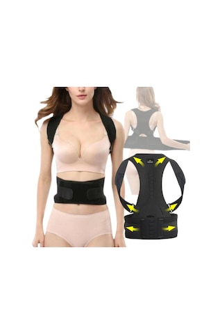 Unisex Kamburluk Önleyici Sporcu Dik Duruş Korsesi Çapraz Profesyonel Korse Medikal Ortopedik Korse