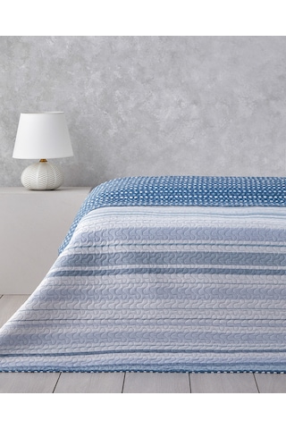 English Home Contemporary Chic King Size Çok Amaçlı Örtü 240x220 Cm Lacivert Lacivert
