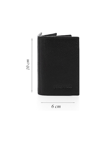 Gönderir Siyah Gön Hakiki Deri Unisex Kartlık 06205 Siyah