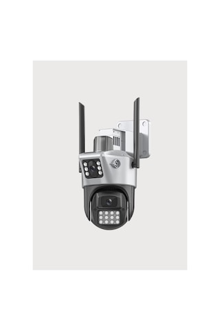 Baff Viva Ics-223 6mp Çift Lens Dual Kamera Wifi Kablosuz Güvenlik Kamerası - Icsee Akıllı Aı Insan Takipli Gece Görüşlü Dış Mekan